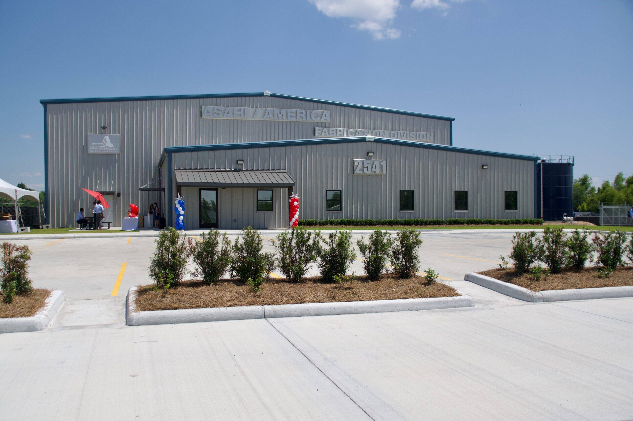 Asahi/America's 60,000 square-foot fabrication facility in Paulina, LA.